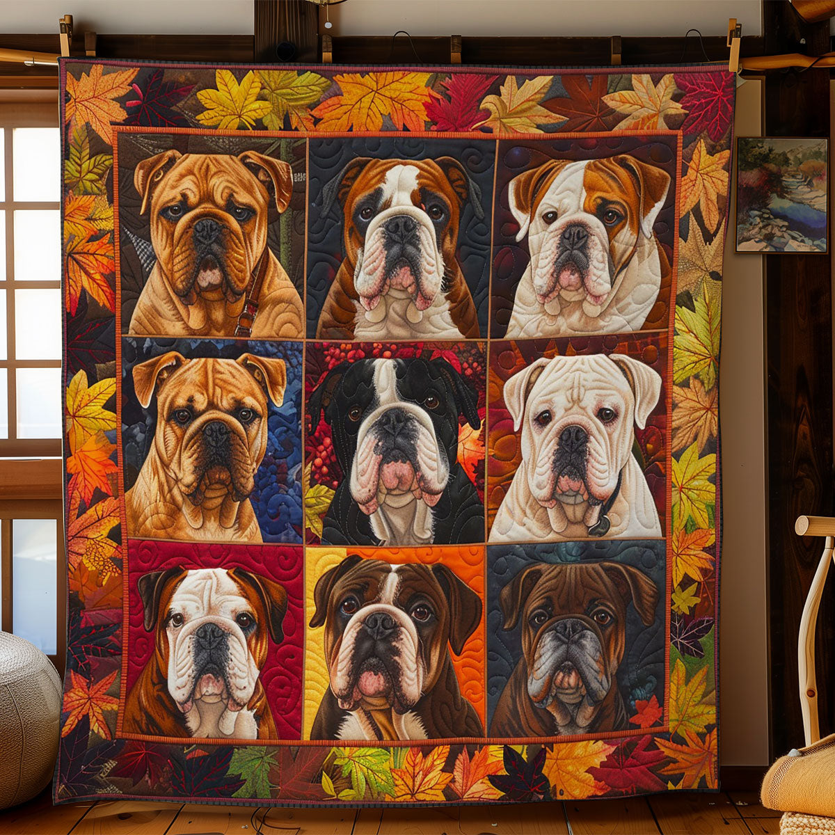 Bulldogs Autumn WO2208035CL Quilt