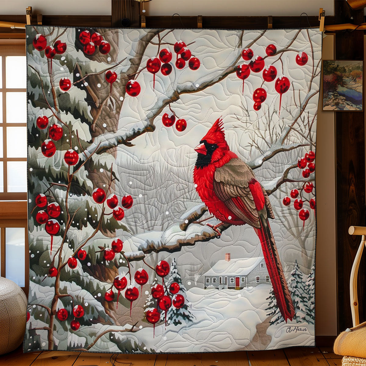 Candinal In the Winter WO2908020CL Quilt