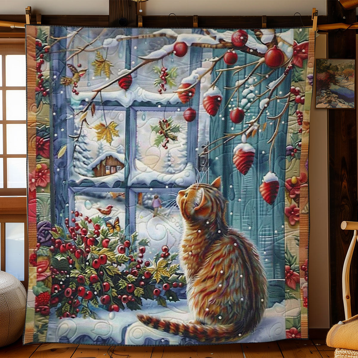 Cat By The Window WO2908056CL Quilt
