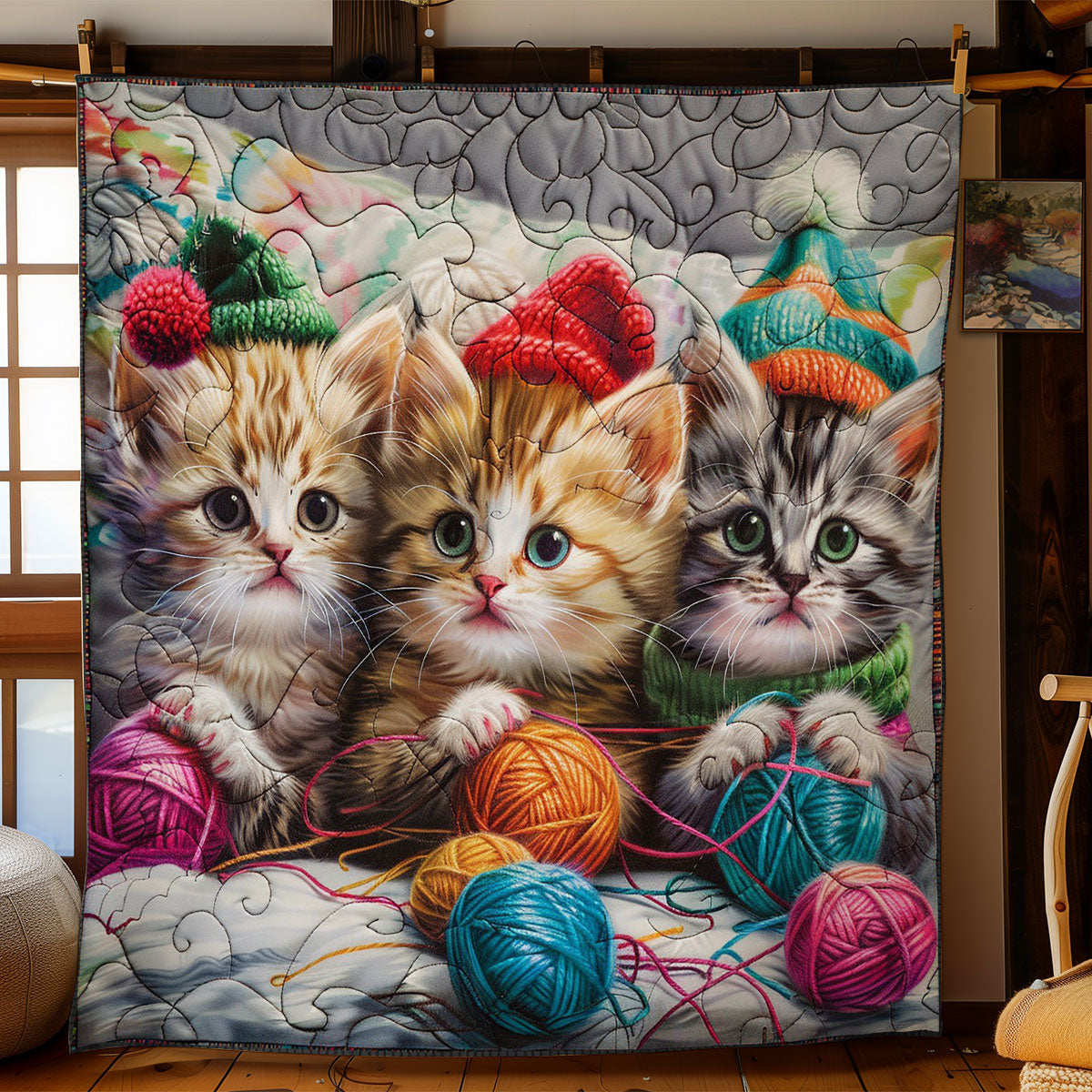 Cats And Yarns WO2908066CL Quilt