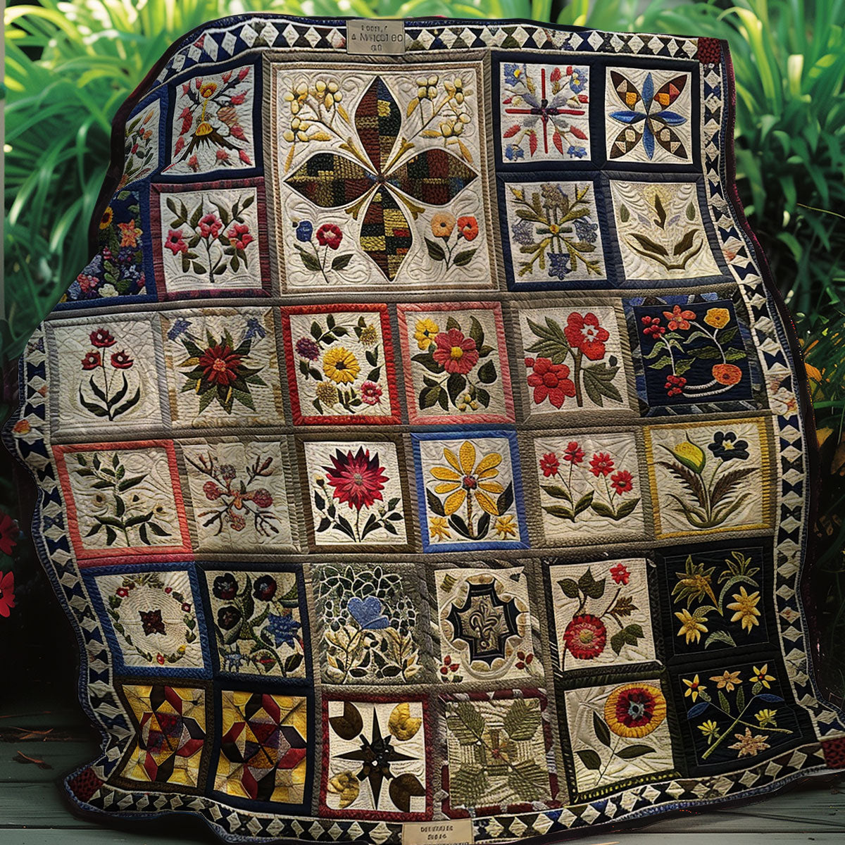 Flowers XR0107006CL Quilt