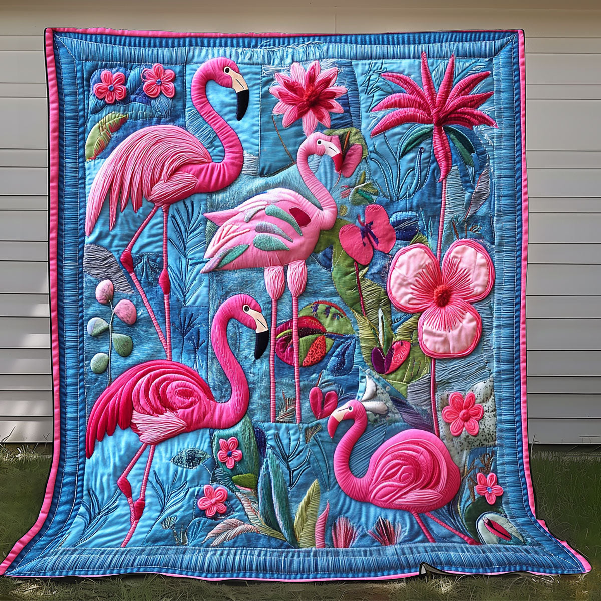 Flamingo Paradise XR2208006CL Quilt