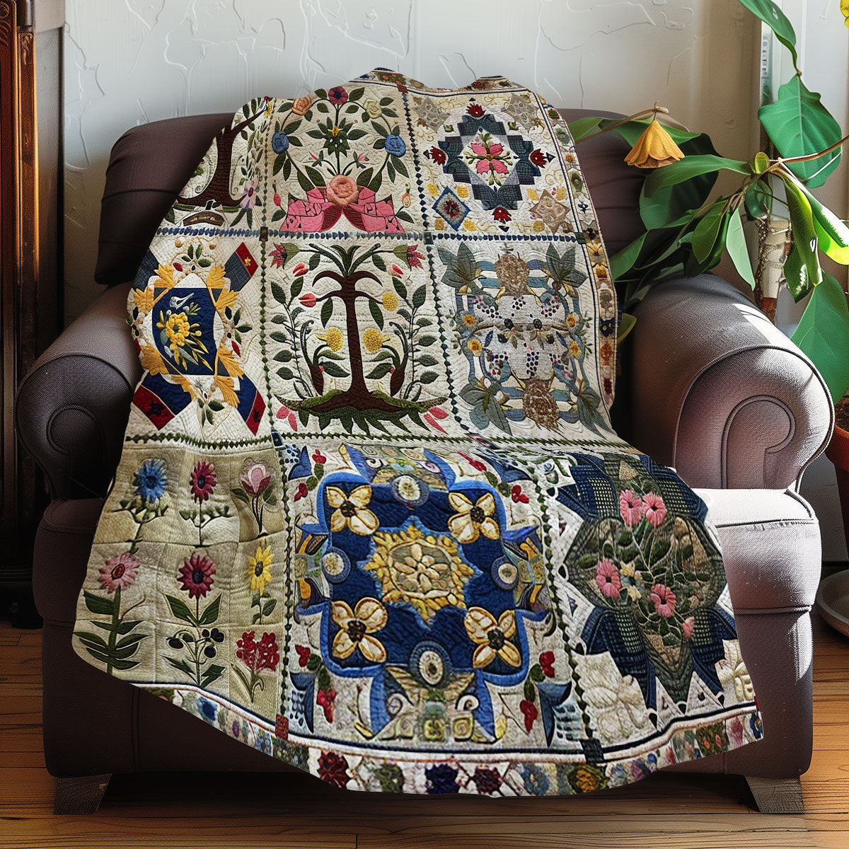Flowers XR0107004CL Quilt