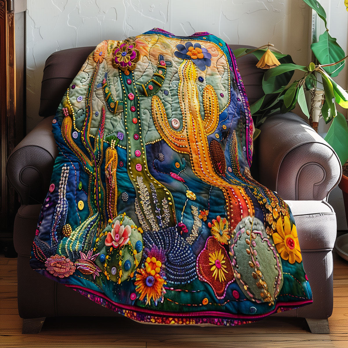 Night Bloom Cacti XR3107026CL Quilt