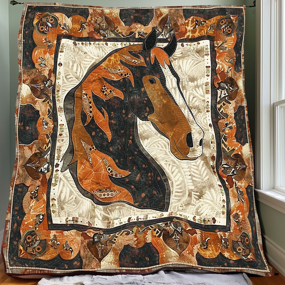 Brown Horse XR0706008CL Quilt