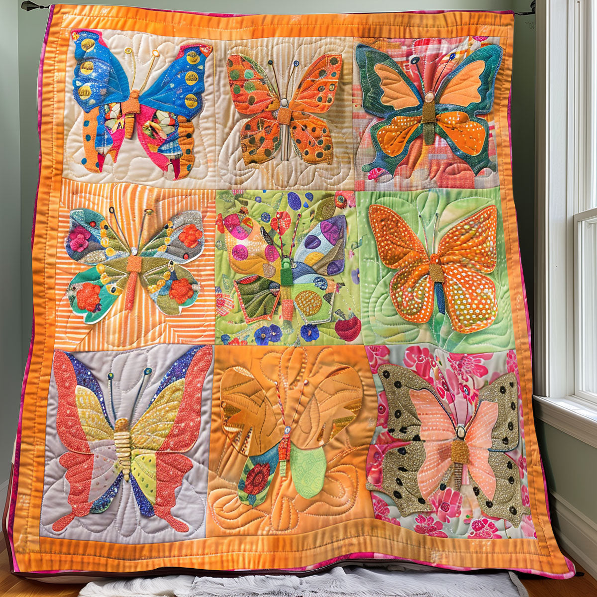 Butterflies XR1106016CL Quilt