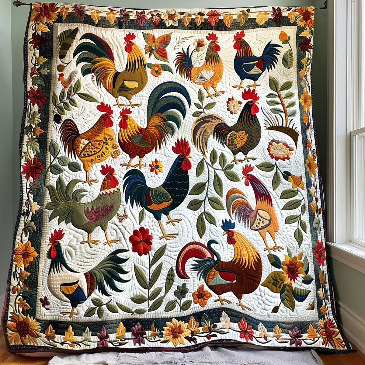Chicken Lovers XR1507006CL Quilt