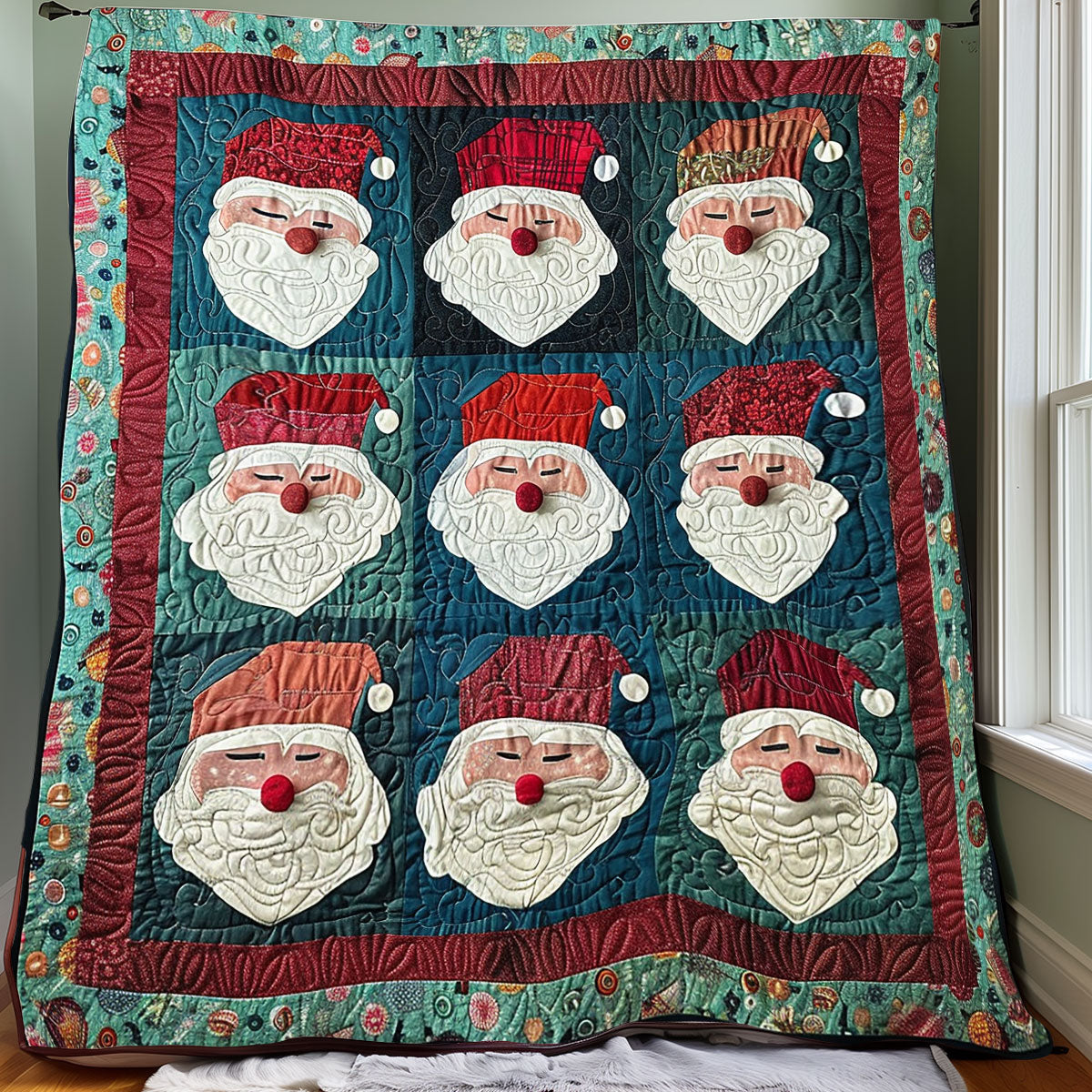 Christmas Santa XR0907003CL Quilt