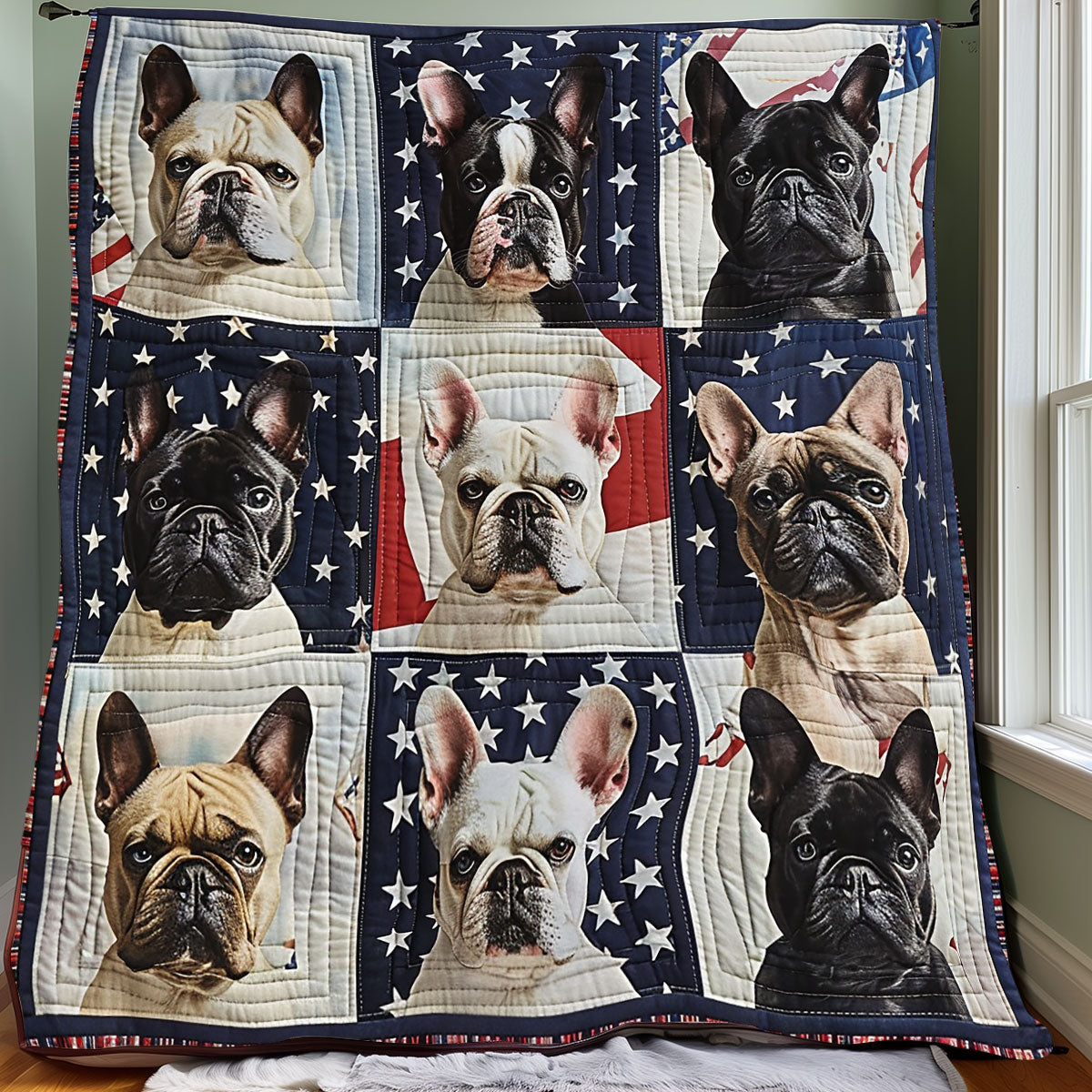 French Bulldogs XR1306007CL Quilt