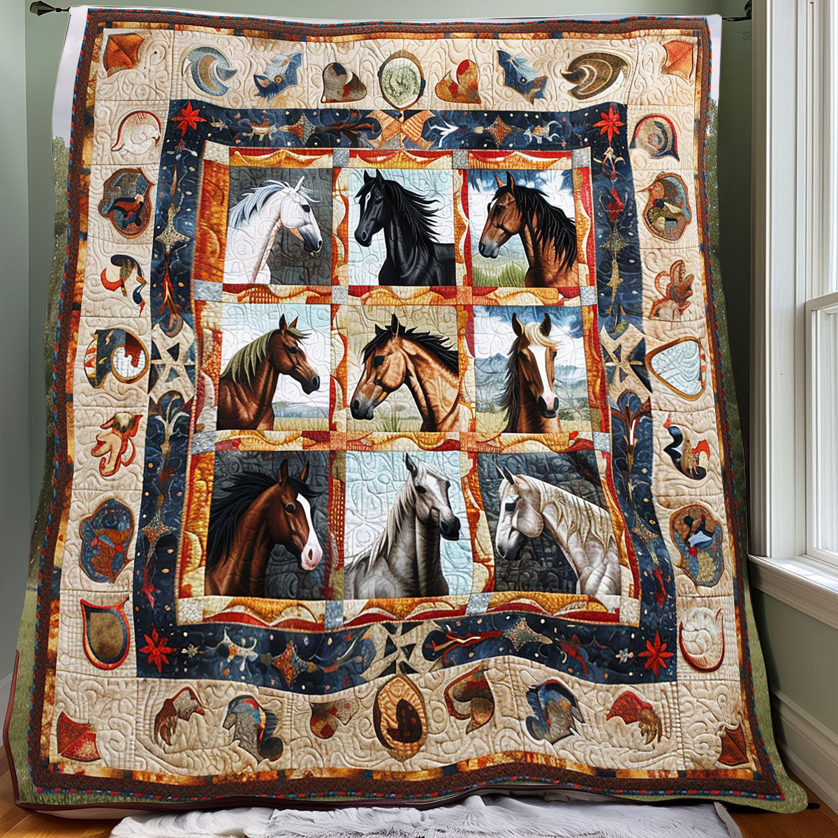 Horses XR0606021CL Quilt
