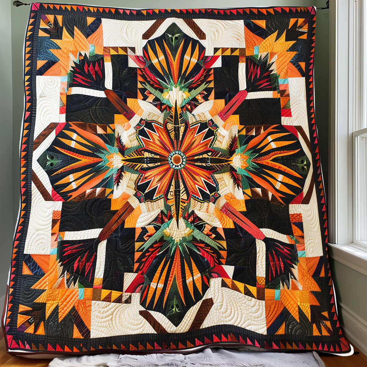 Native American Pattern XR0807026CL Quilt