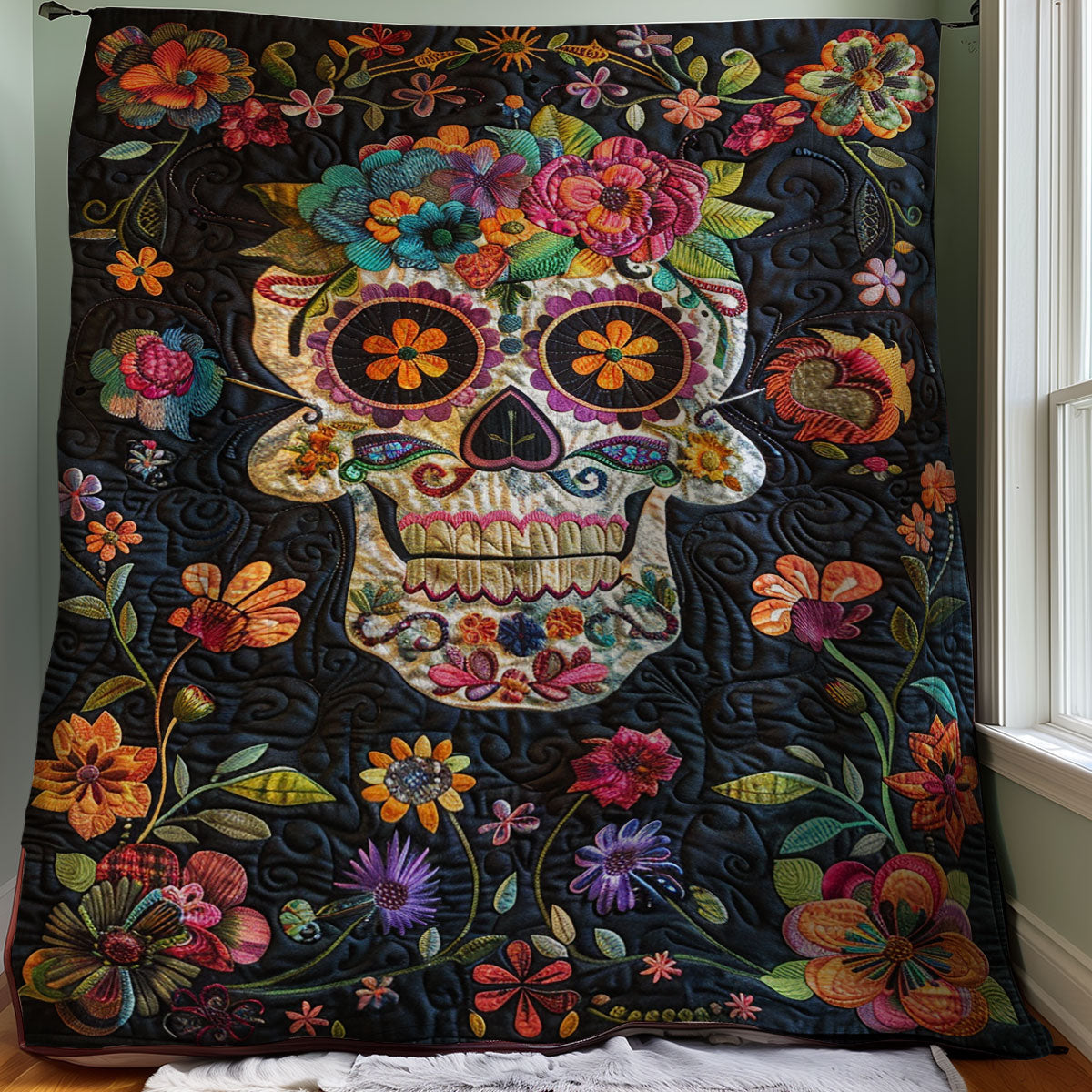 Sugar Skull WJ1206016CL Quilt