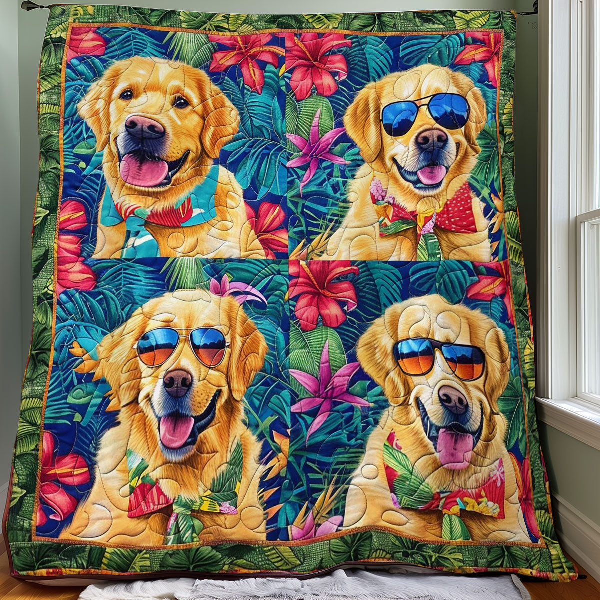 Summer Fetch Fun WO0908004CL Quilt