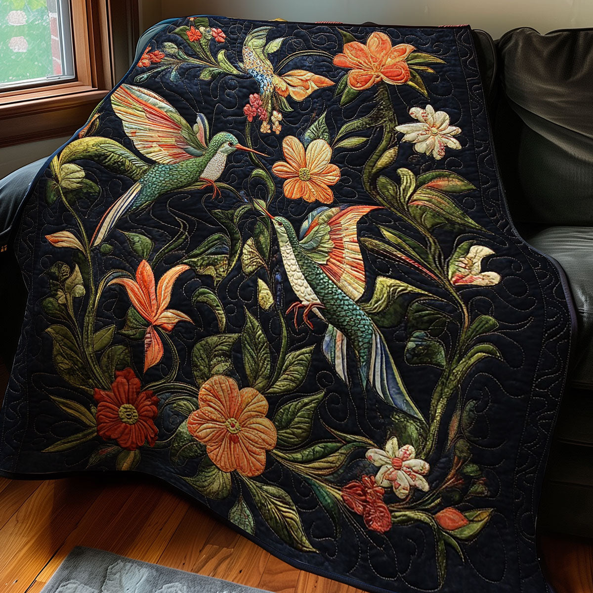Hummingbird Harmony WO0608020CL Quilt