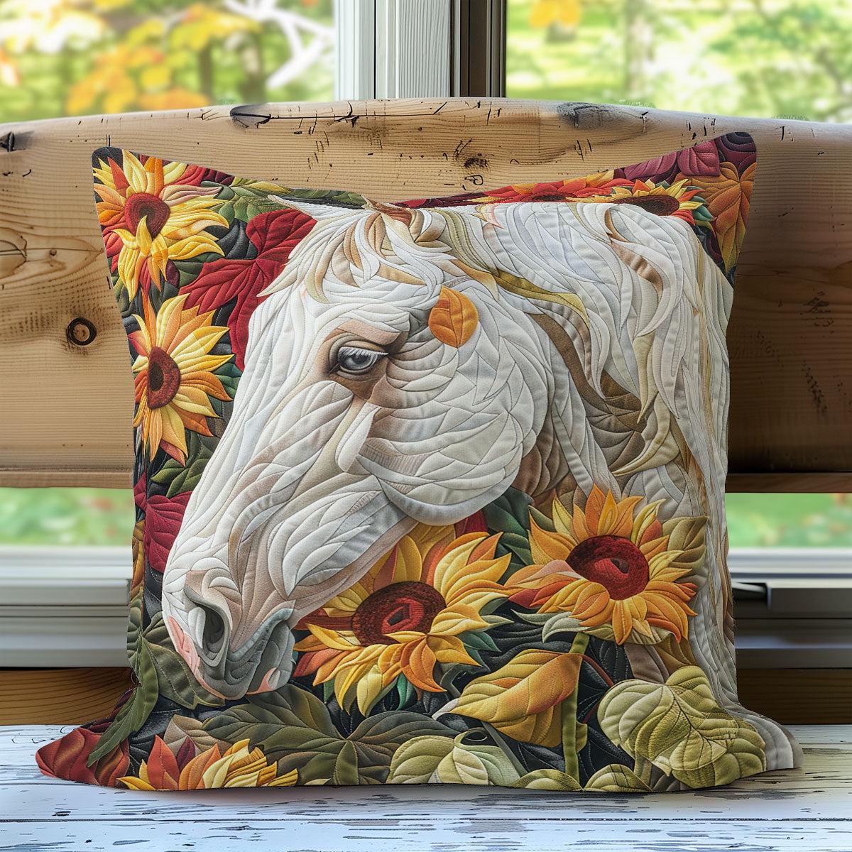 Autumn Horse XR2507014CL Quilt Pillow Case