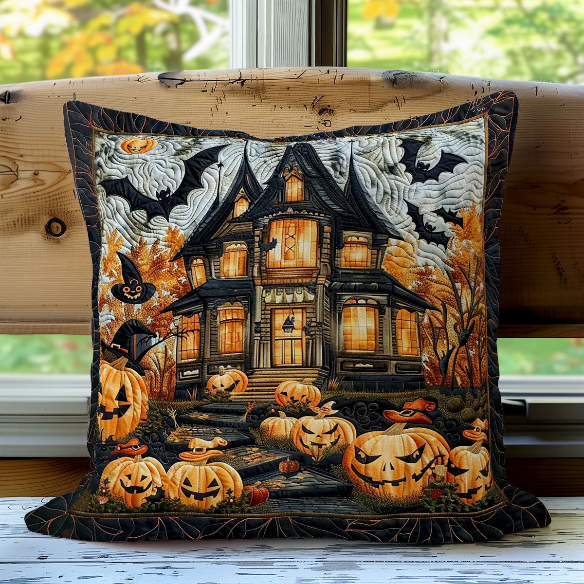The Haunted House Story WO1308043CL Quilt Pillow Case