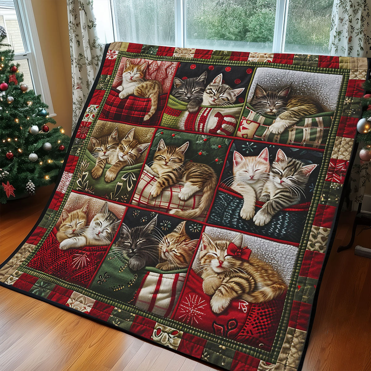 Double Kitty Sleeping WM2408033CL Quilt