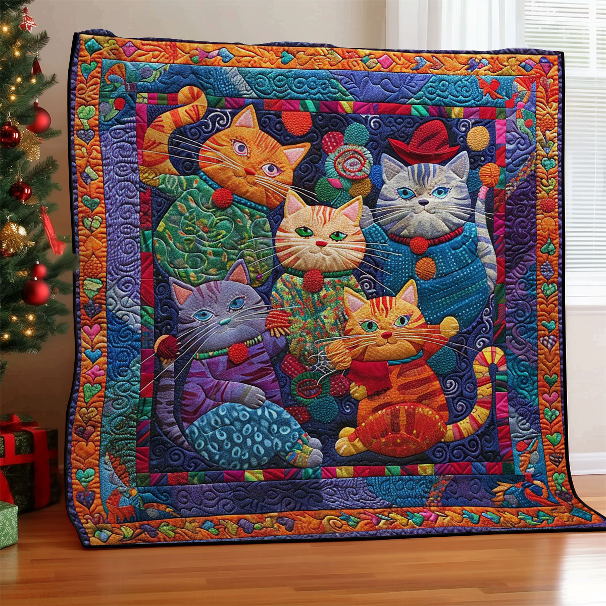 Playing With Cat WM2108030CL Quilt