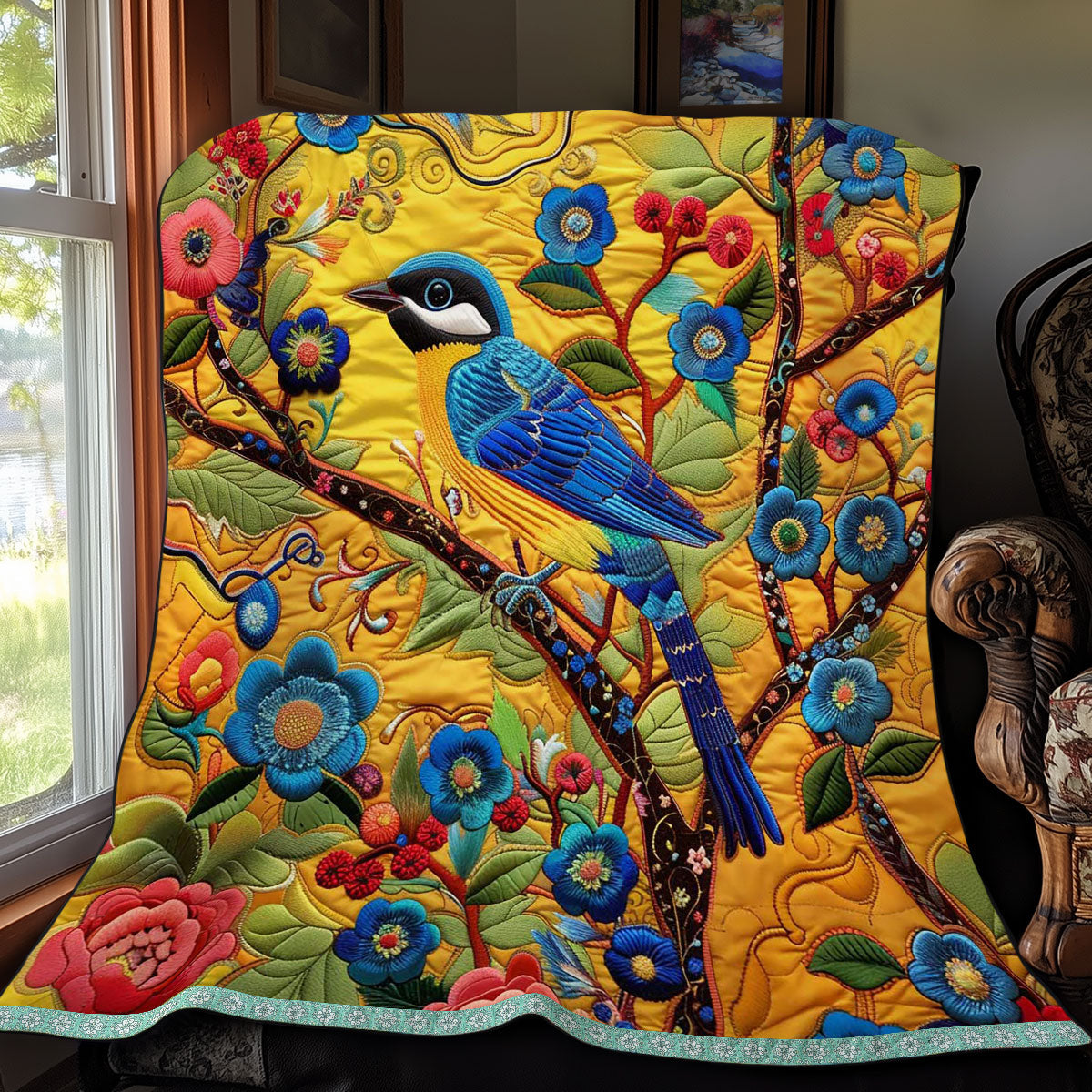 Bluebird Meadow WN0509027CL Quilt