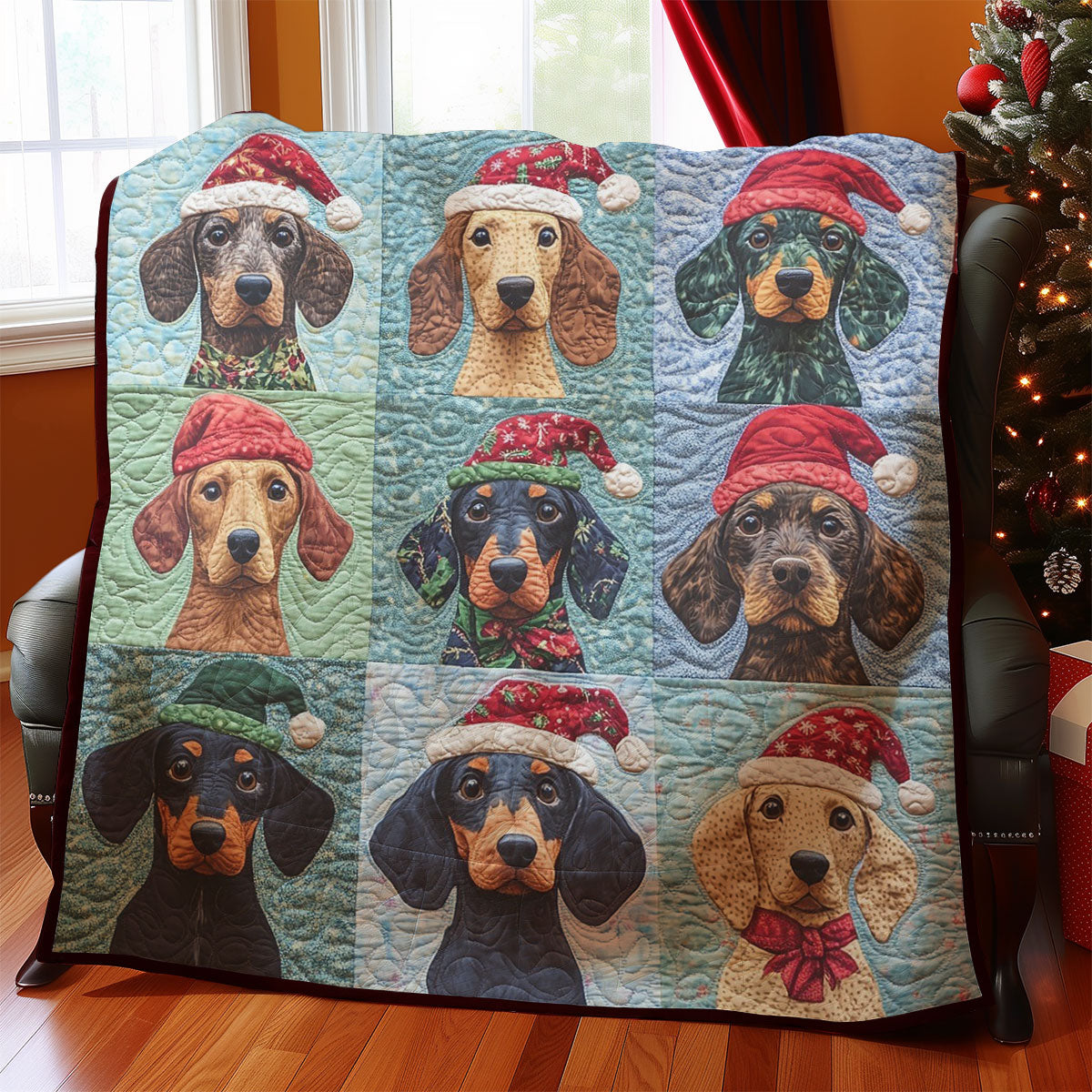Christmas Dog WM0208006CL Quilt