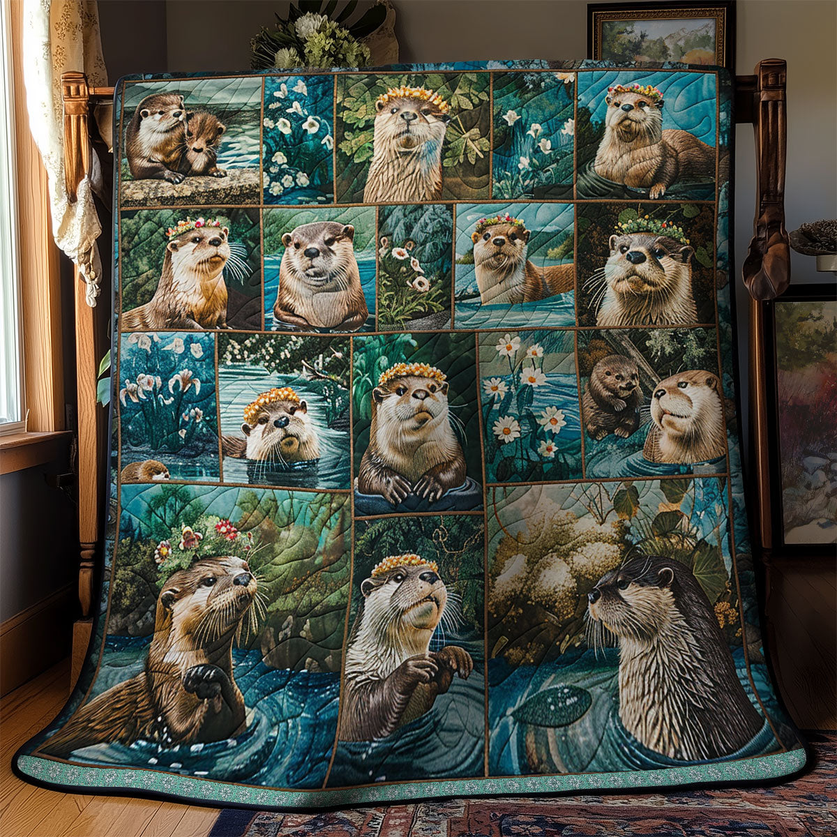 Cute Otter WN0909055CL Quilt