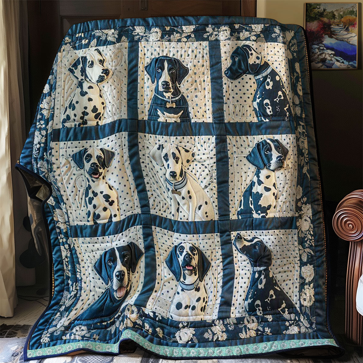 Dalmatian Smiles WN1209016CL Quilt