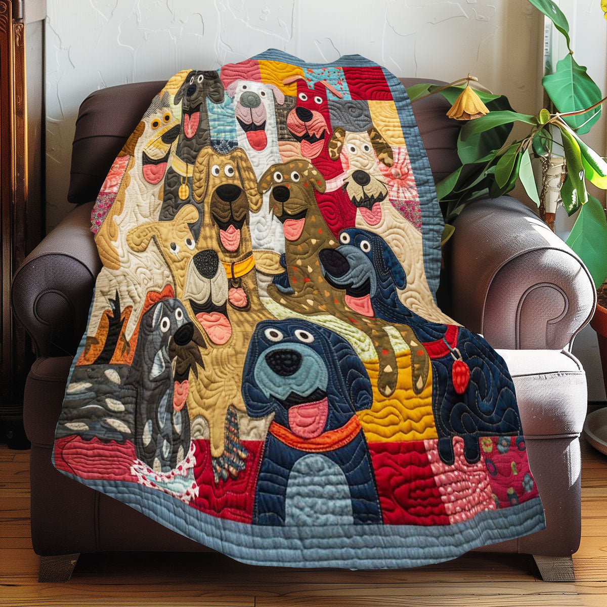 Happy Dogs WM0808001CL Quilt