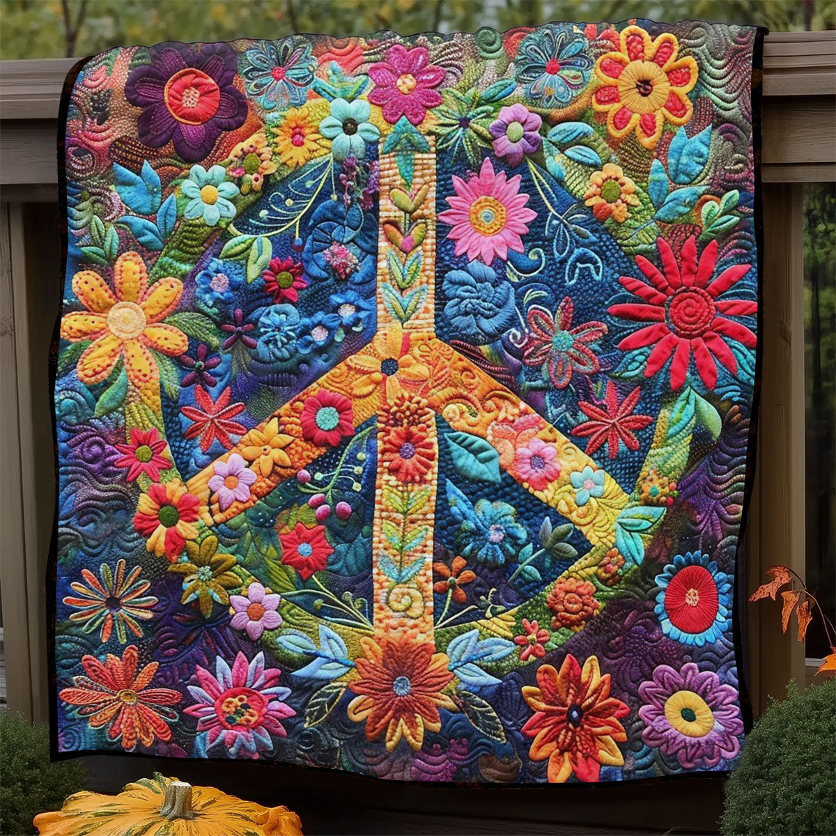 Hippie Flowers WM0608022CL Quilt