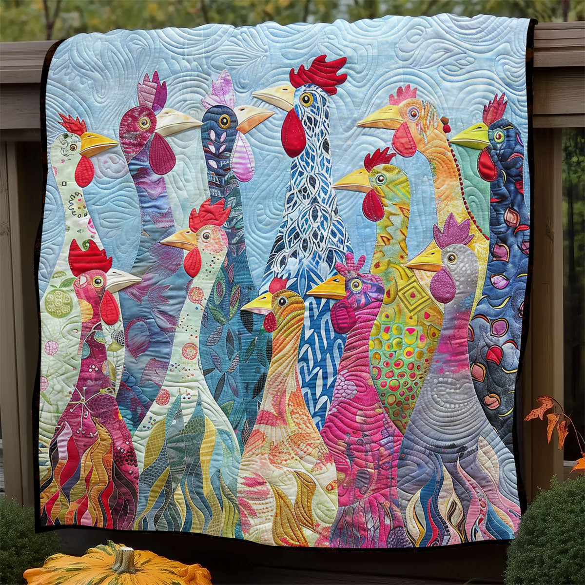 Morning Chickens WM0608029CL Quilt