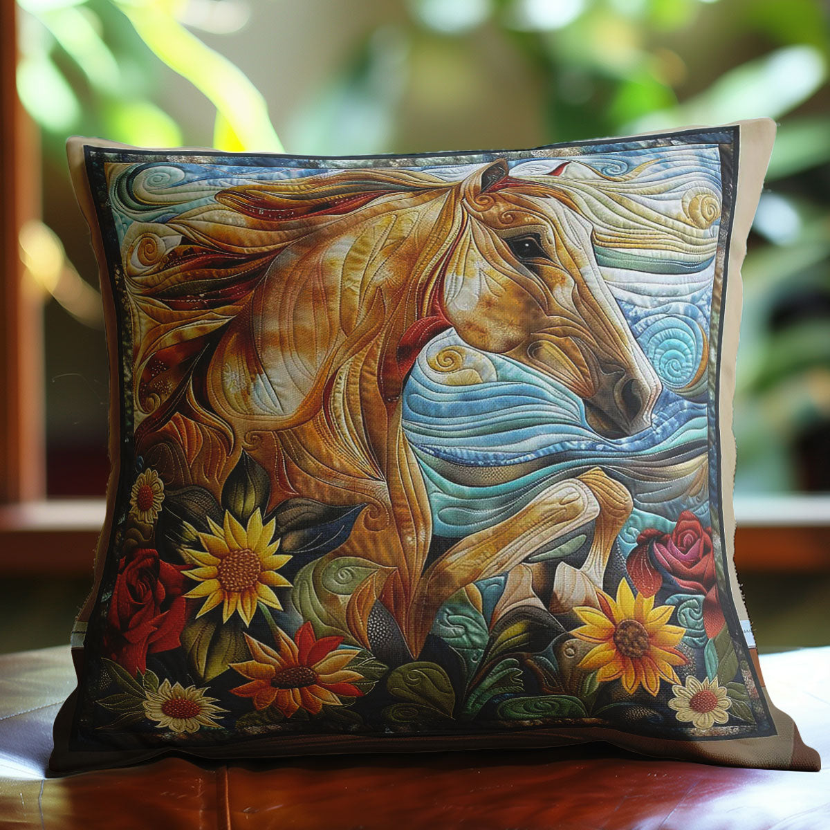 Running Horse WP2507028CL Quilt Pillow Case