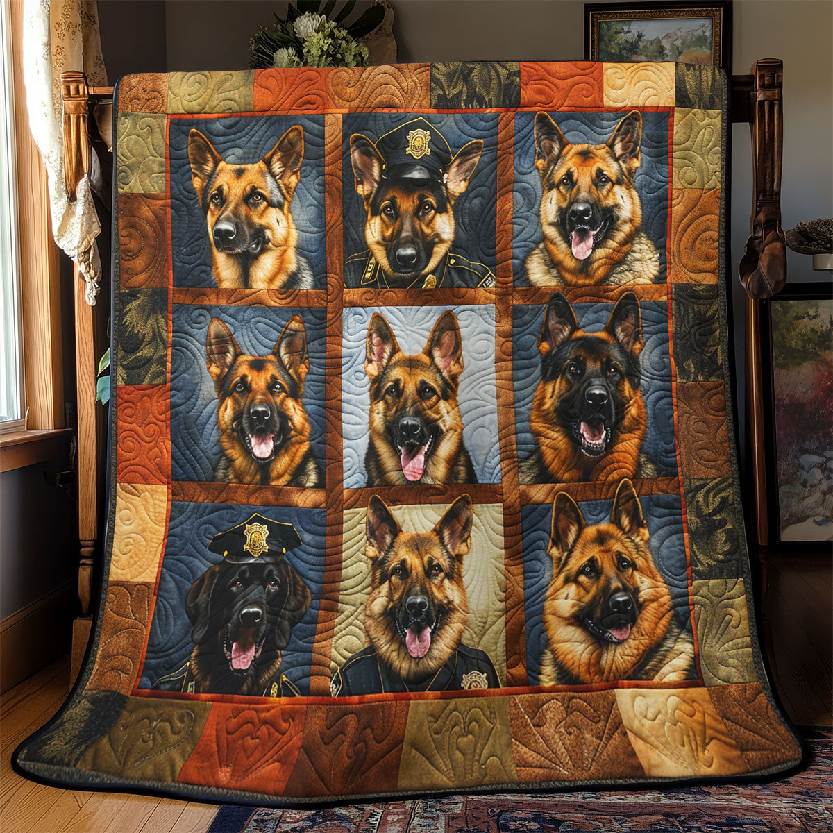 Serious German Shepherd SR2308015CL Quilt