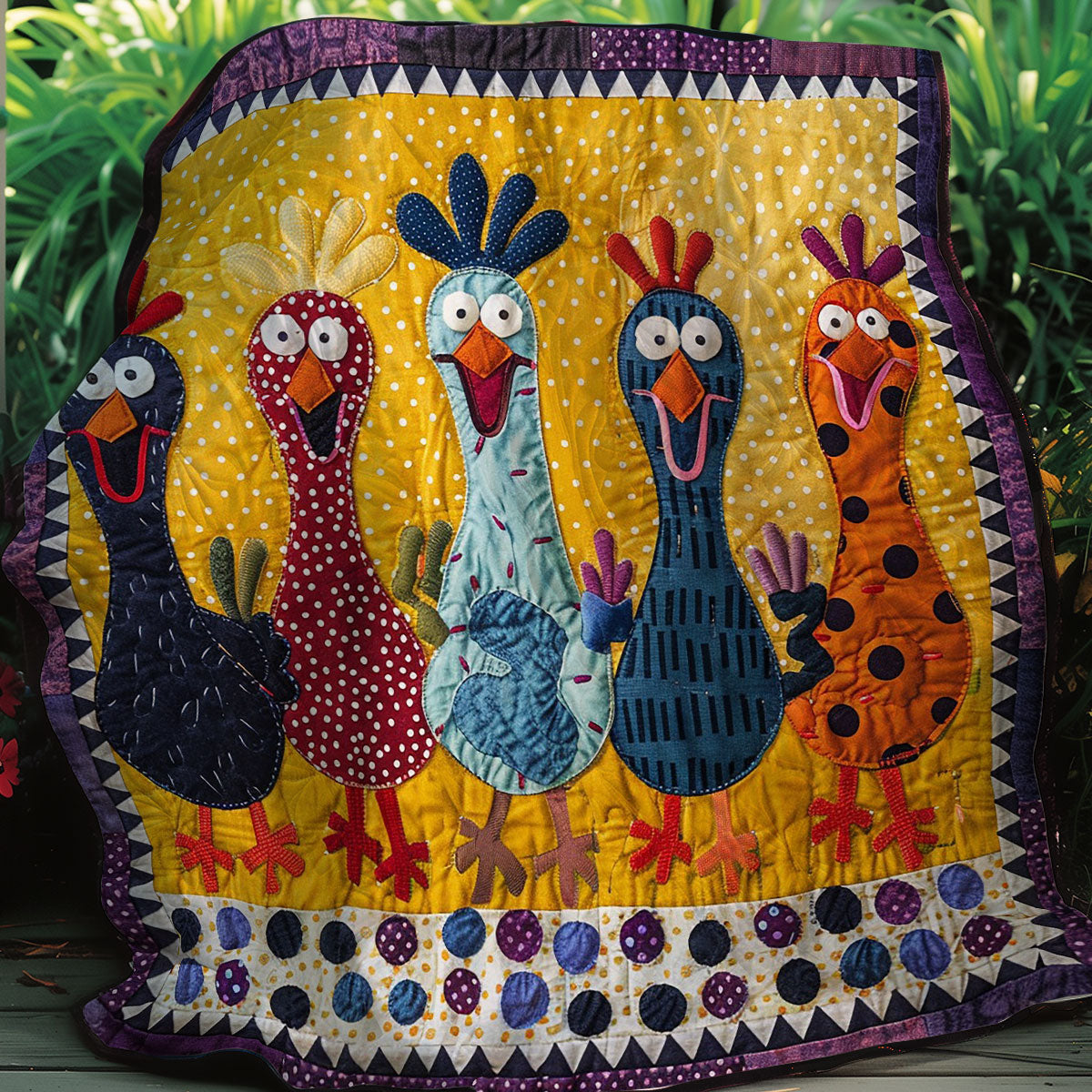 Happy Chickens WM2407003CL Quilt