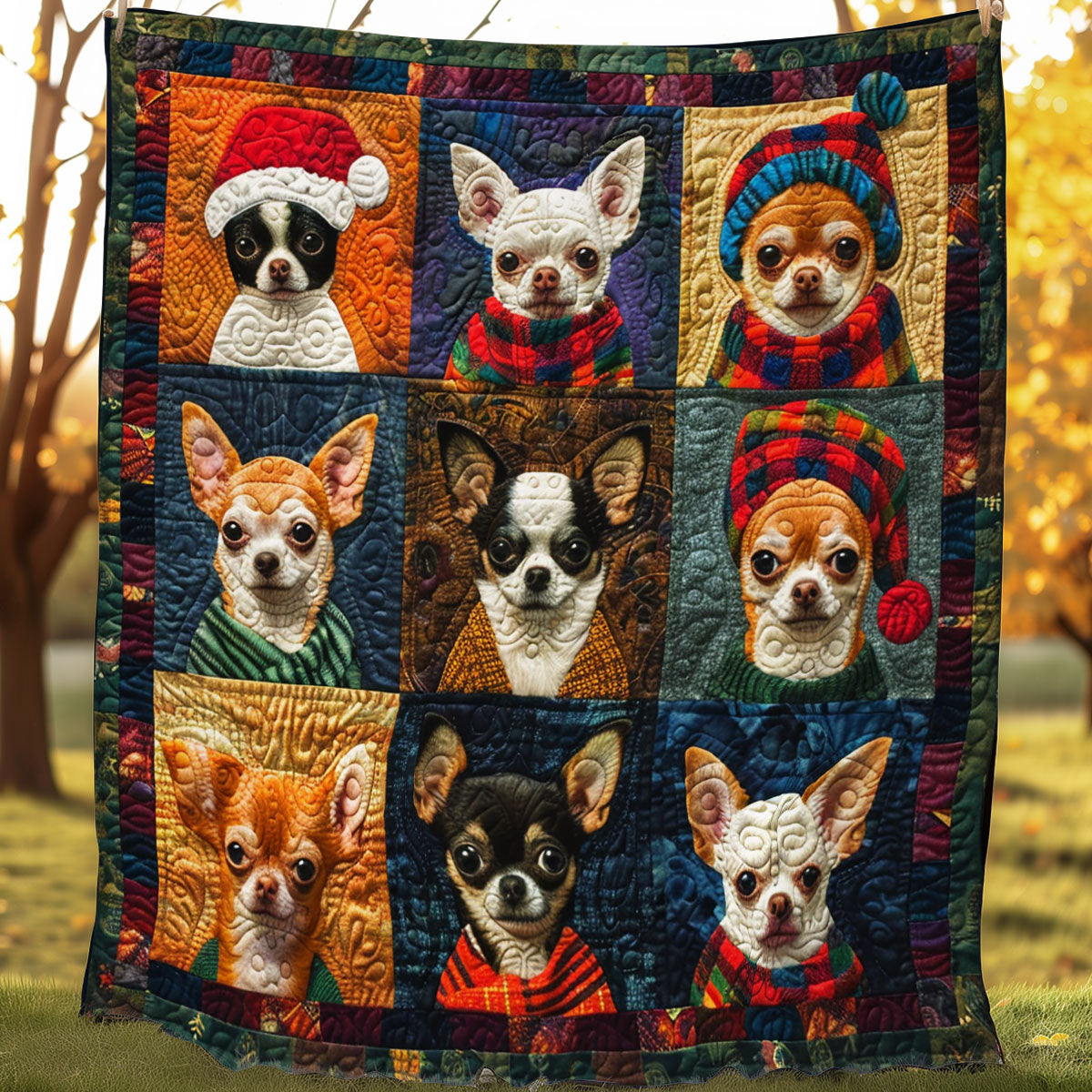 Adorable Chihuahua SR1608012CL Quilt