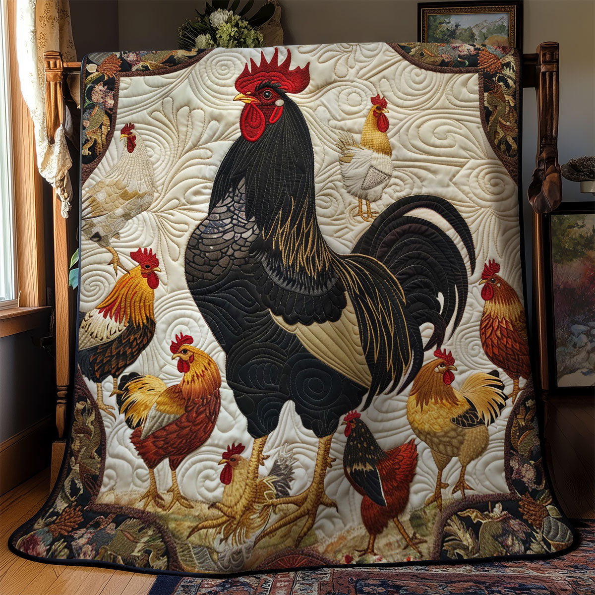 Black Rooster WM0509026CL Quilt