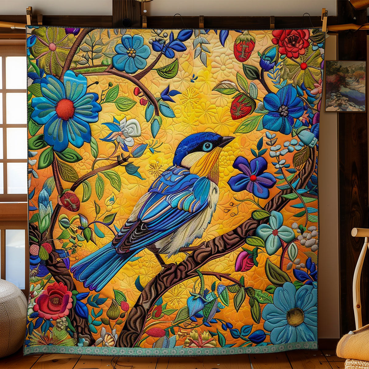 Bluebird Elegance WN0509035CL Quilt