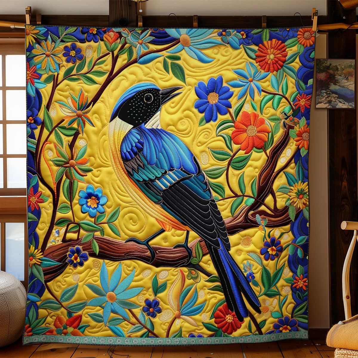 Bluebird Song WN0509033CL Quilt