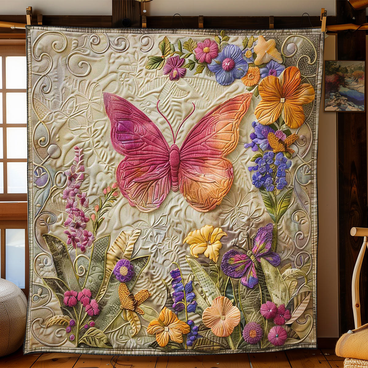 Butterfly Mirage WN2108169CL Quilt