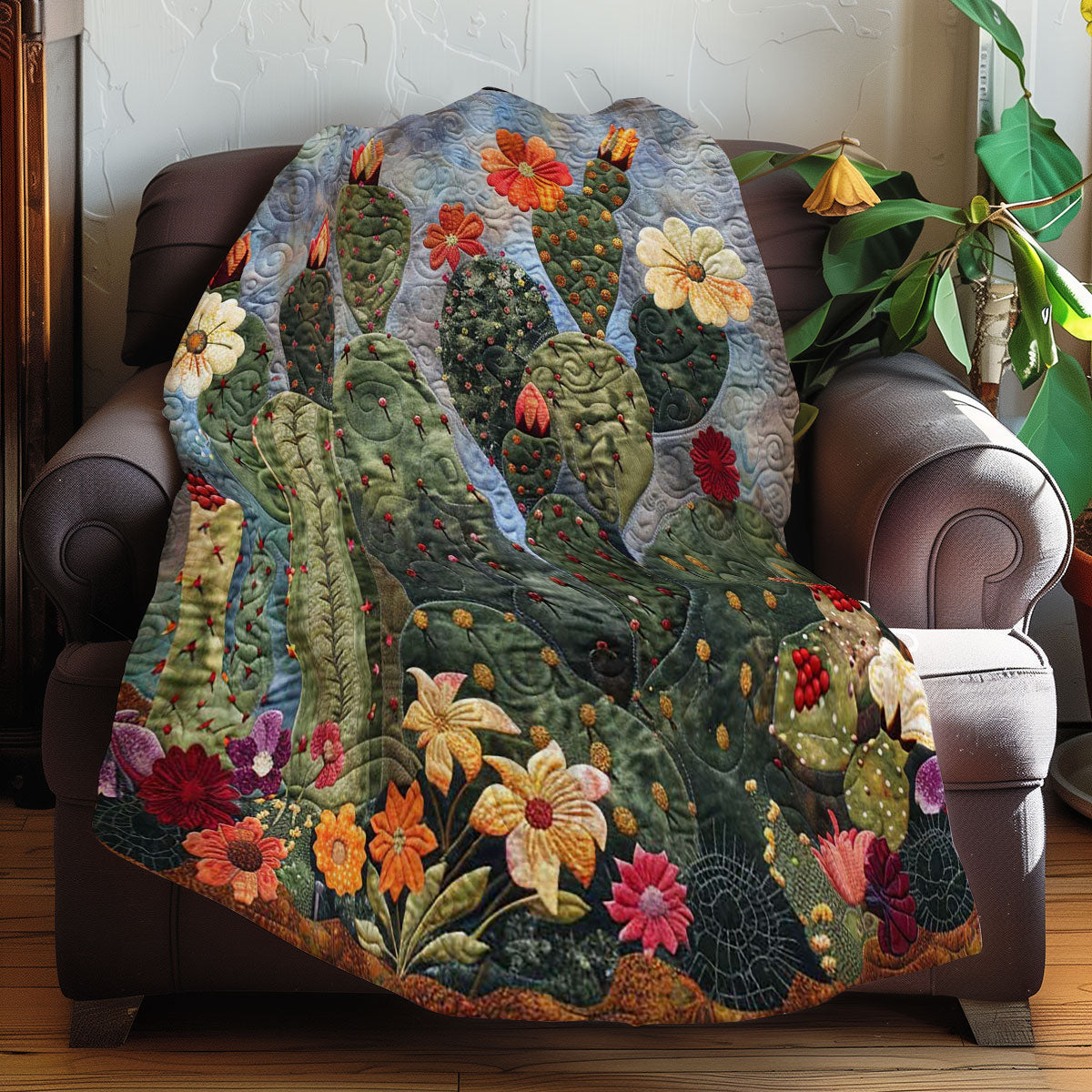 Cactus And Flowers WN2607029CL Quilt
