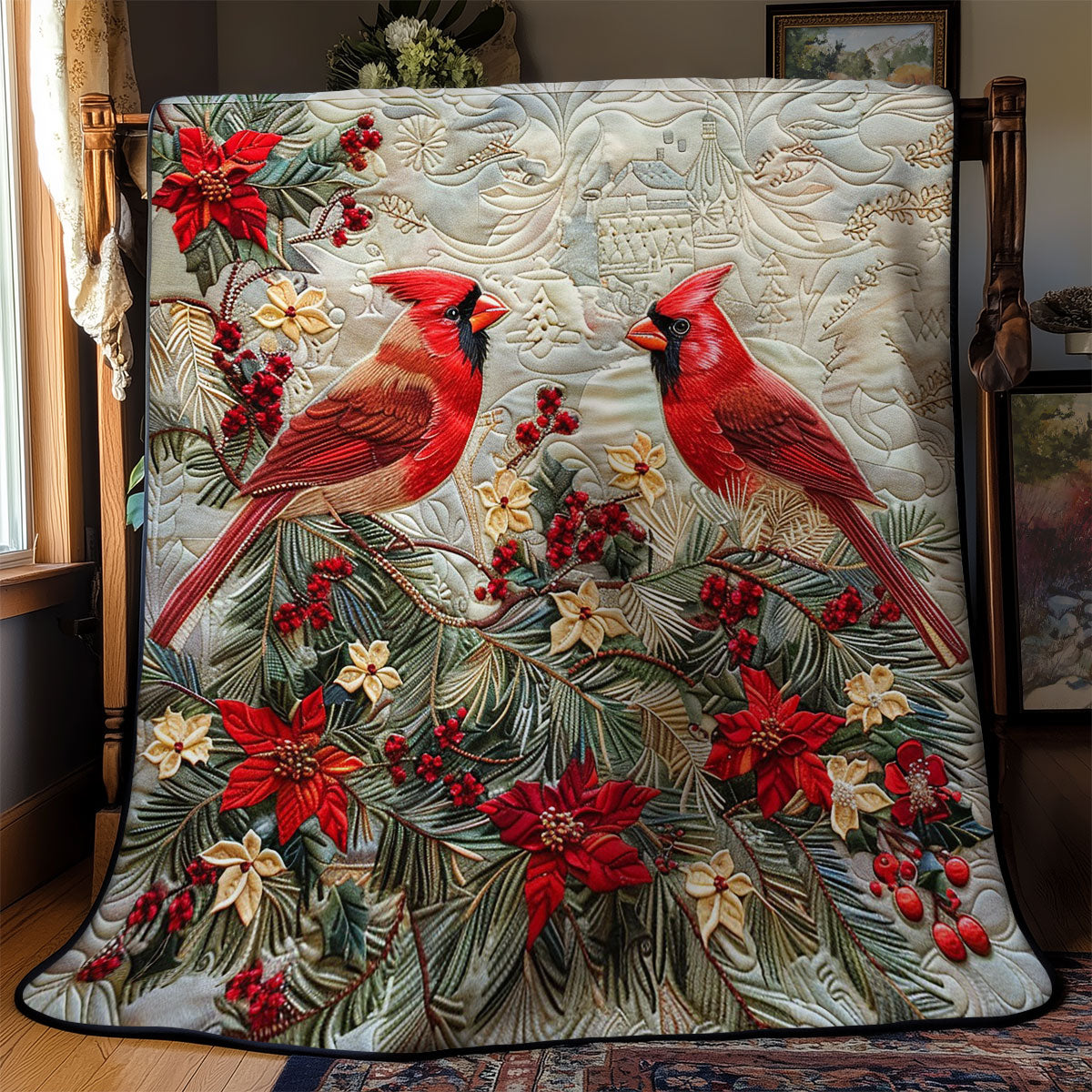 Cardinals Lovely WM0509028CL Quilt