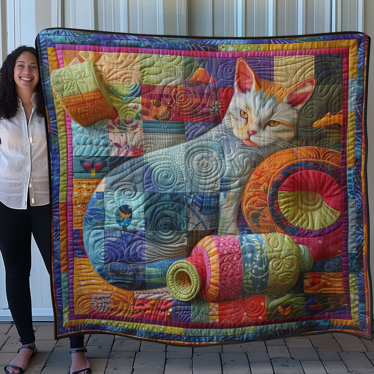 Cat’s Cozy Yarn WN0908035CL Quilt