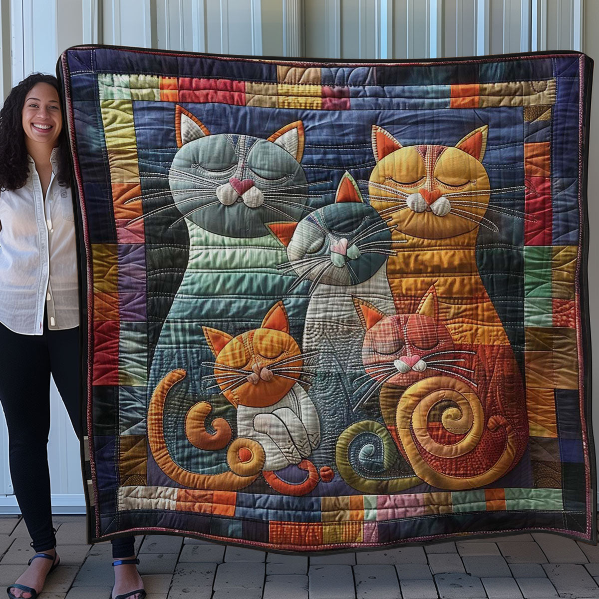Cats Family WN0908075CL Quilt