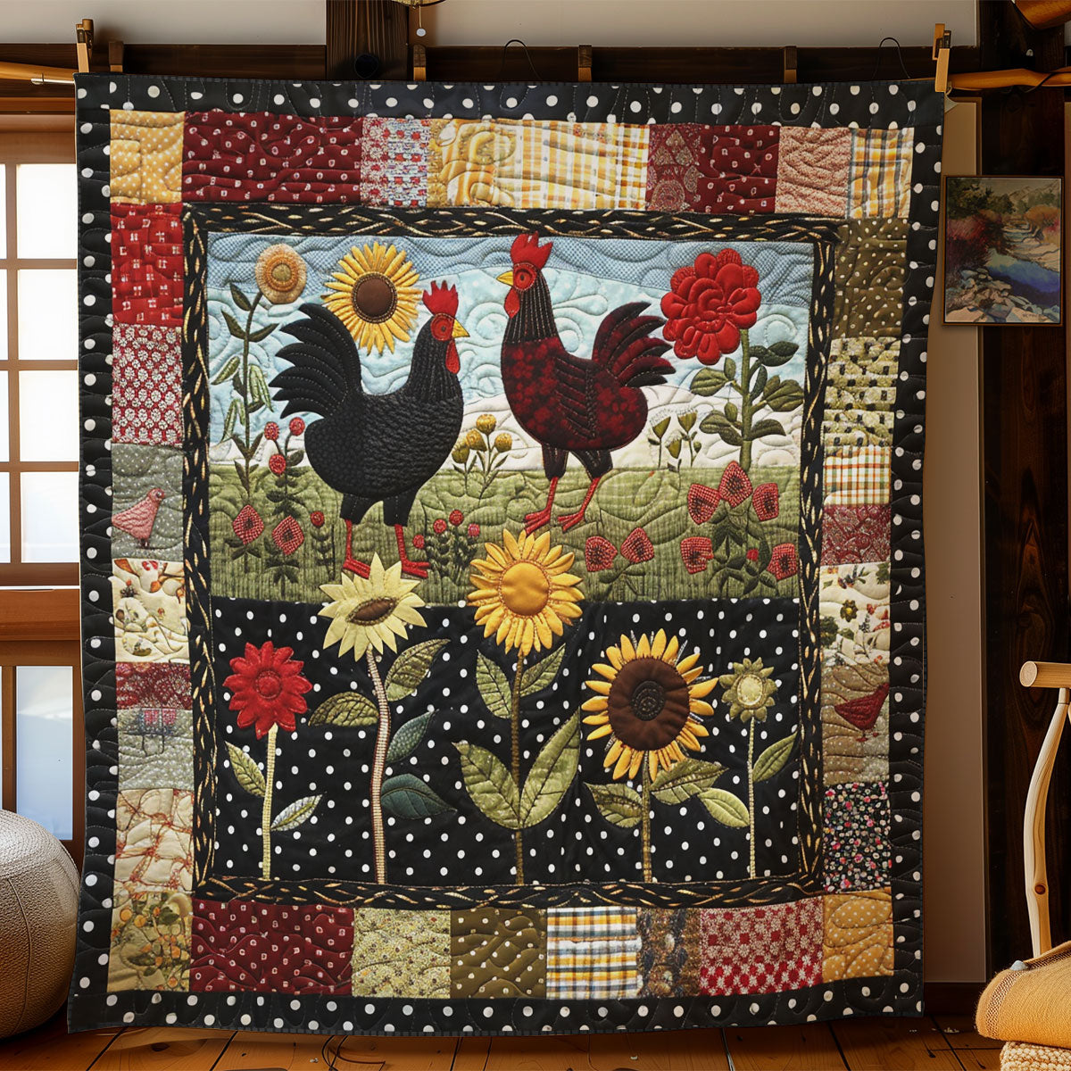 Countryside Chicken SR2208007CL Quilt