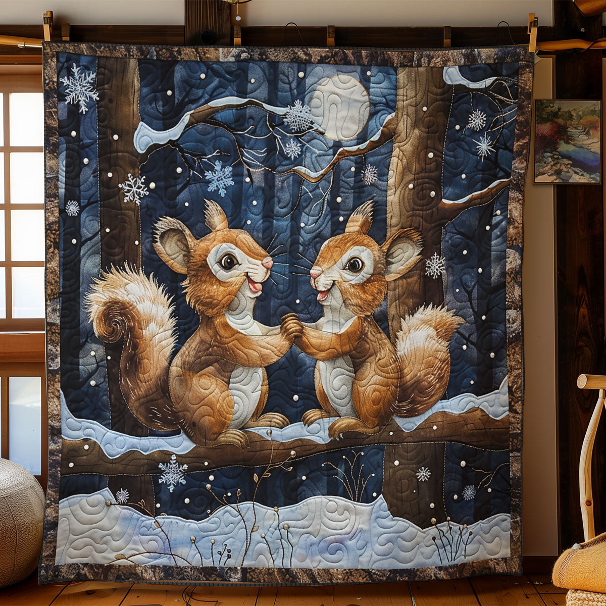 Cute Squirrel SR2008020CL Quilt