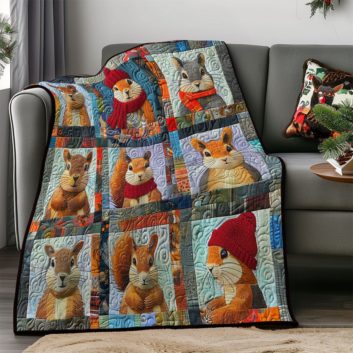 Cute Squirrel SR2108005CL Quilt