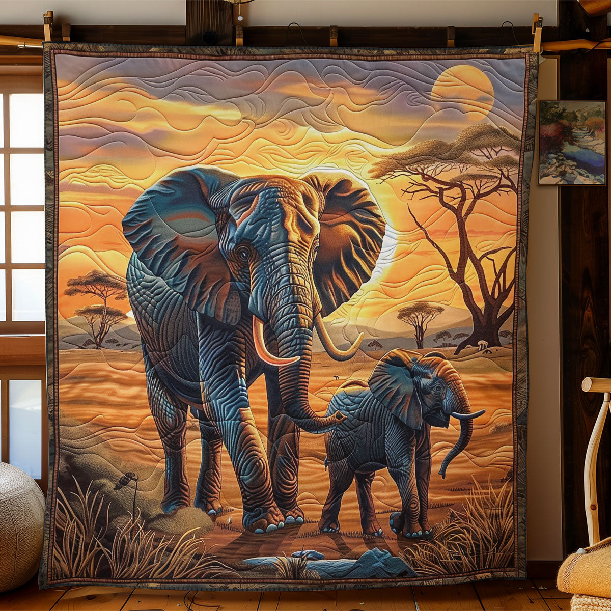 Elephant Woodland Protector SR2308028CL Quilt
