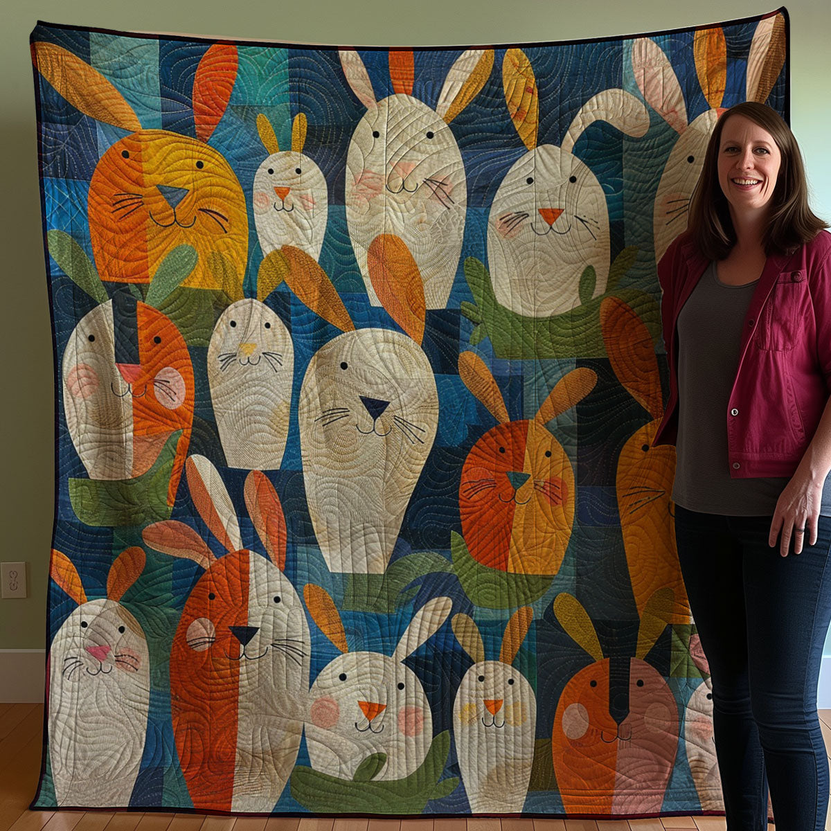 Funny Rabbits WM3007001CL Quilt