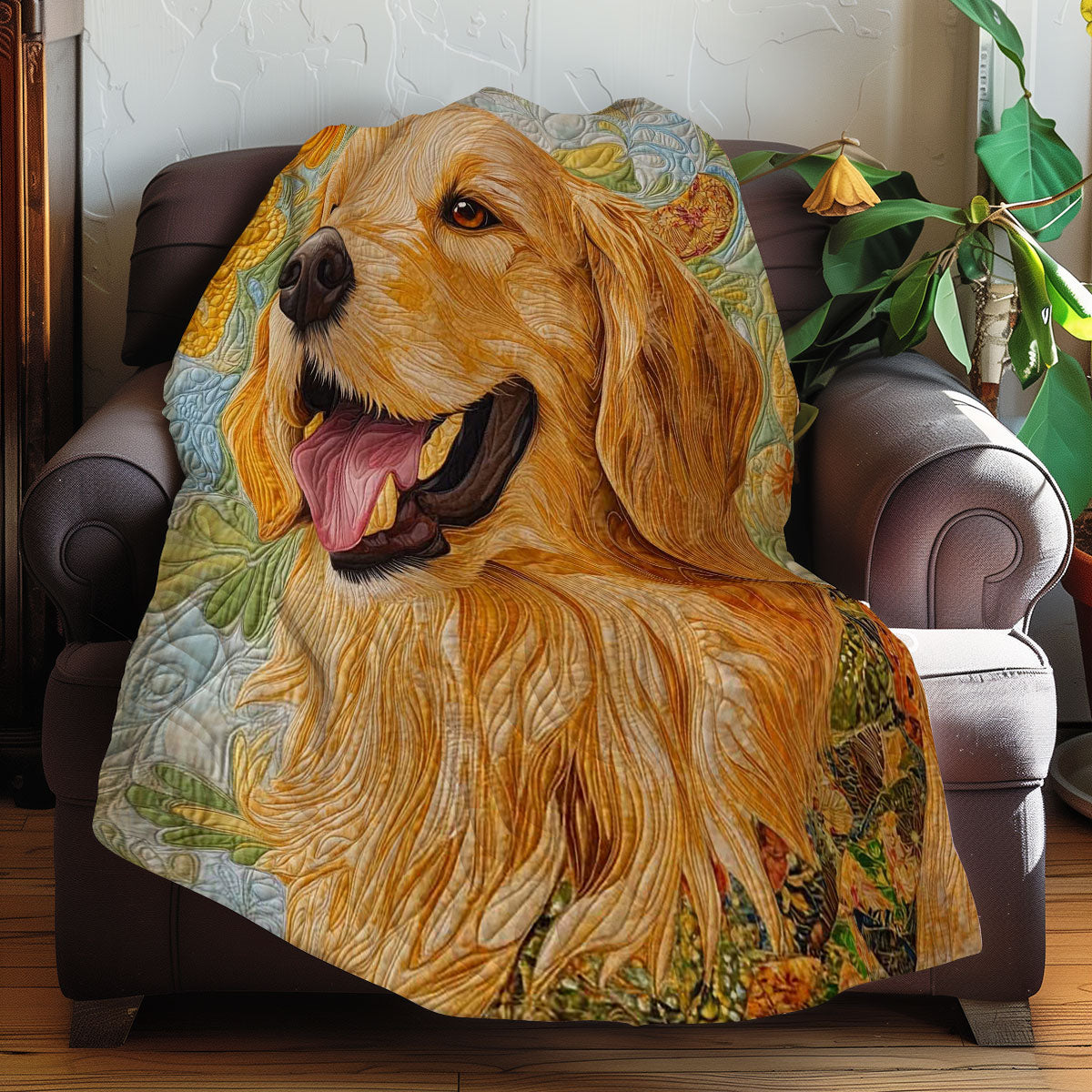 Golden Retriever Love WN0308030CL Quilt
