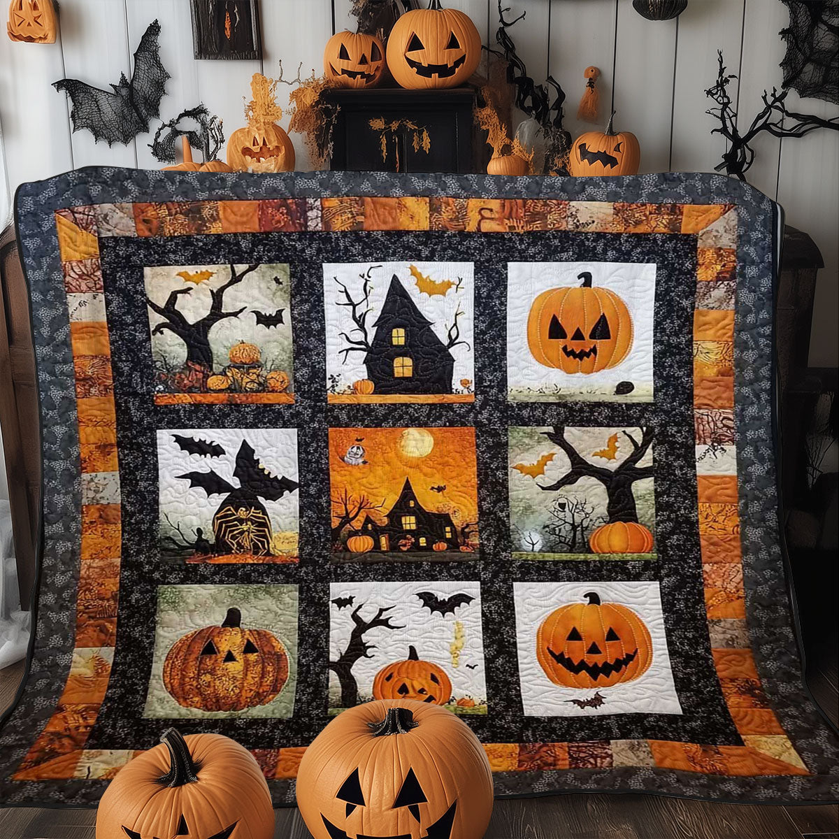 Halloween Creepy WN0608061CL Quilt
