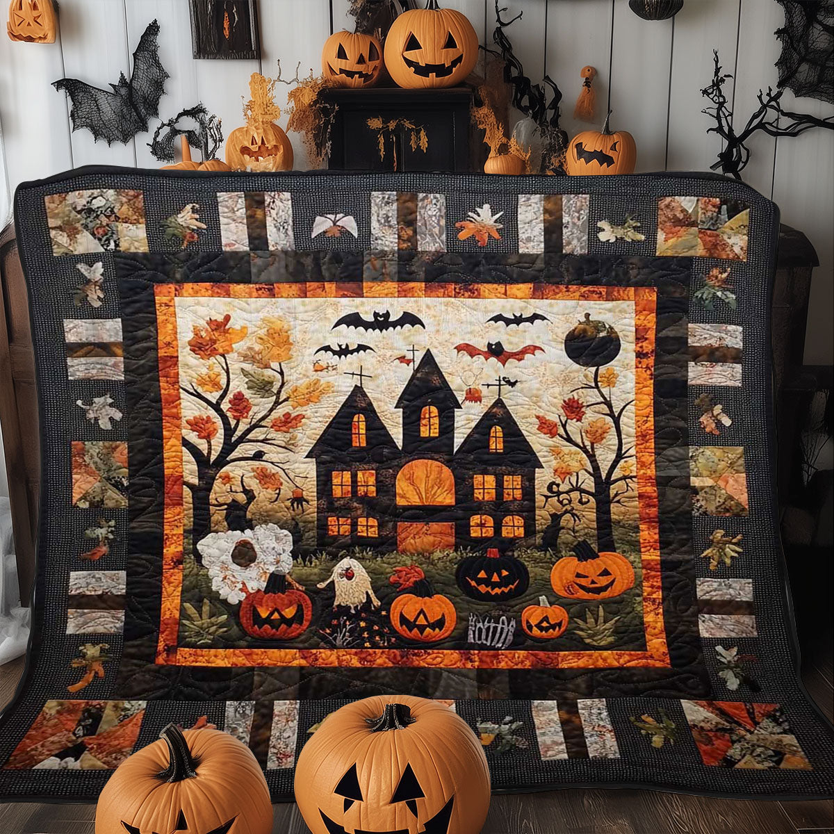 Halloween Haunted WN0608059CL Quilt
