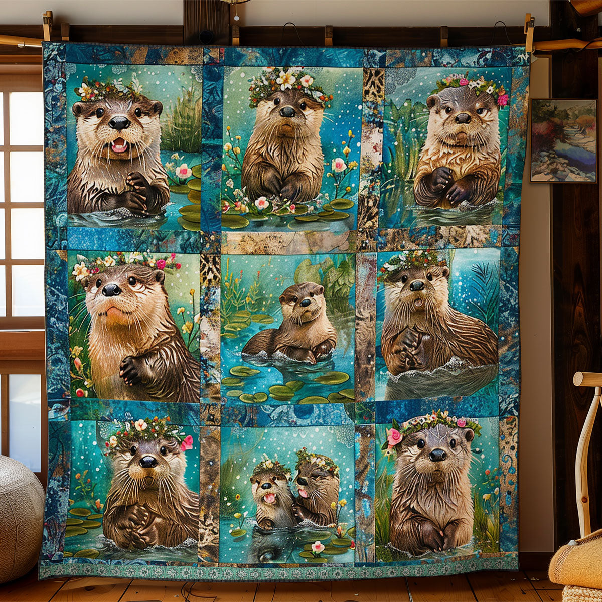 Happy Otter WN0909054CL Quilt